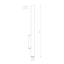 Sieninis šviestuvas FOURTY WALL XL 2xGU10 IP20 Balta