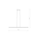 Linijinis šviestuvas BAR LED M LED 32W 4000K IP20 Juoda