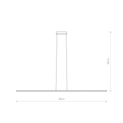Linijinis šviestuvas BAR LED L LED 40W 4000K IP20 Juoda