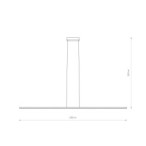 Linijinis šviestuvas BAR LED L LED 40W 4000K IP20 Juoda