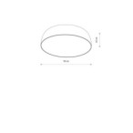 Plafonas SATELLITE M 7xE27 IP20 Pilka