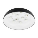 Plafonas SATELLITE L 10xE27 IP20 Juoda