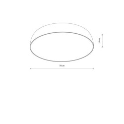 Plafonas SATELLITE L 10xE27 IP20 Juoda