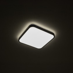 Plafonas AGNES SQUARE LED PRO LED 16W 3000K IP44 Juoda