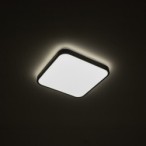Plafonas AGNES SQUARE LED PRO LED 16W 3000K IP44 Juoda