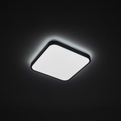 Plafonas AGNES SQUARE LED PRO LED 16W 4000K IP44 Juoda