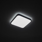 Plafonas AGNES SQUARE LED PRO LED 16W 4000K IP44 Juoda