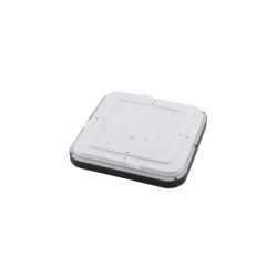 Plafonas AGNES SQUARE LED PRO LED 16W 4000K IP44 Juoda