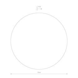 Sieninis šviestuvas RING TIMBER LED XXL LED 22W 3000K IP20 Tamsaus medžio