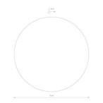Sieninis šviestuvas RING TIMBER LED XXL LED 22W 3000K IP20 Tamsaus medžio
