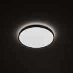 Plafonas AGNES ROUND LED PRO LED 22W 3000K IP44 Juoda