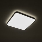 Plafonas AGNES SQUARE LED PRO LED 32W 3000K IP44 Juoda