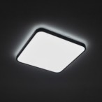 Plafonas AGNES SQUARE LED PRO LED 32W 4000K IP44 Juoda