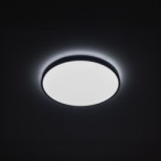 Plafonas AGNES ROUND LED 22W 4000K IP44 Juoda