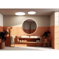 Plafonas AGNES ROUND PRO LED 64W 3000K IP44 Balta