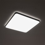 Plafonas AGNES SQUARE LED PRO LED 64W 3000K IP44 Juoda