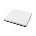 Plafonas AGNES SQUARE LED PRO LED 64W 4000K IP44 Juoda