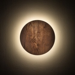 Sieninis šviestuvas RING TIMBER LED S LED 7W 3000K IP20 Tamsus medis