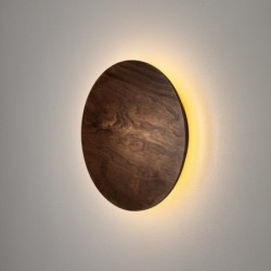 Sieninis šviestuvas RING TIMBER LED M LED 10W 3000K IP20 Tamsaus medžio