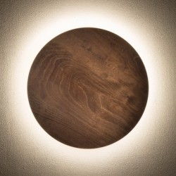 Sieninis šviestuvas RING TIMBER LED 13W 3000K IP20 Tamsaus medžio