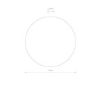 Sieninis šviestuvas RING TIMBER LED 13W 3000K IP20 Tamsaus medžio