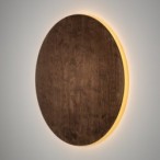 Sieninis šviestuvas RING TIMBER LED XL LED 16W 3000K IP20 Tamsi mediena