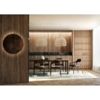Sieninis šviestuvas RING TIMBER LED XL LED 16W 3000K IP20 Tamsi mediena