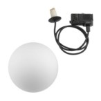 Bėginis šviestuvas CTLS SNOWBALL 1xG9 IP20 Juoda
