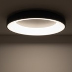 Plafonas NIKKI ROUND LED 60W 3000K IP20 Juoda