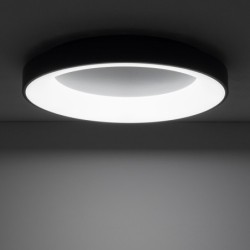 Plafonas NIKKI ROUND LED 60W 4000K IP20 Juoda