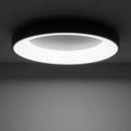 Plafonas NIKKI ROUND LED 60W 4000K IP20 Juoda