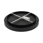 Plafonas NIKKI ROUND LED 60W 4000K IP20 Juoda