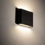 Sieninis lauko šviestuvas SEMI LED S LED 6W 3000K IP54 Juoda