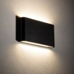 Sieninis lauko šviestuvas SEMI LED M LED 10W 3000K IP54 Juoda
