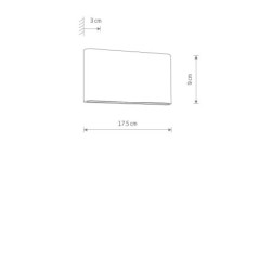 Sieninis lauko šviestuvas SEMI LED M LED 10W 3000K IP54 Juoda