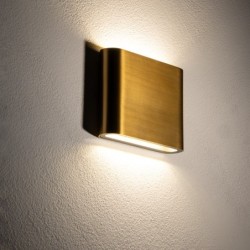 Sieninis šviestuvas SEMI LED S LED 6W 3000K IP54 Žalvario