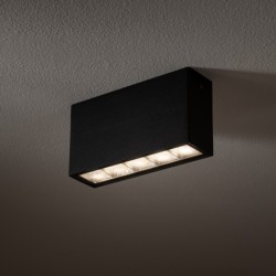 Lauko lubinis šviestuvas PIX LED LED 10W 3000K IP54 Juoda