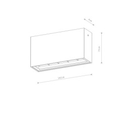 Lauko lubinis šviestuvas PIX LED LED 10W 3000K IP54 Juoda