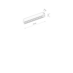 Šviestuvas magnetinei sistemai UT-LVM FOCUS SWING LED 12W 3000K IP20 Juoda