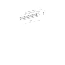 Magnetinis šviestuvas UT-LVM FOCUS OUT LED LED 12W 3000K IP20 Juoda
