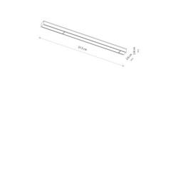 Linijinis šviestuvas UT-LVM LINE LED LED 12W 4000K IP20 Juoda