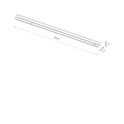 Bėginis šviestuvas UT-LVM LINE LED 18W 4000K IP20 Juoda