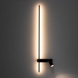 Sieninis šviestuvas EASY LED LEFT LED 11W 3000K IP20 Juoda