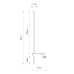 Sieninis šviestuvas EASY LED LEFT LED 11W 3000K IP20 Juoda