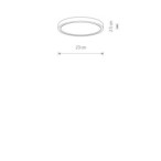 Plafonas MULTI LED LED CCT 9-18W IP20 Balta