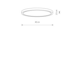 Plafonas MULTI LED LED 18/24/30W CCT IP20 Balta