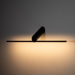 Sieninis šviestuvas SLASH LED 10W 3000K IP20 Juoda