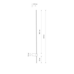 Sieninis šviestuvas SABER LED LED 16W 3000K IP20 Balta