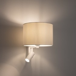 Sieninis šviestuvas LUSSO 1xE27 1xGU10 IP20 Balta su jungikliu