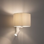 Sieninis šviestuvas LUSSO 1xE27 1xGU10 IP20 Balta su jungikliu